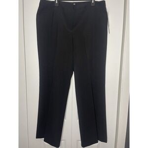 Nicole Miller New York size 18 perfect fit Trousers Dress Slacks black nwt